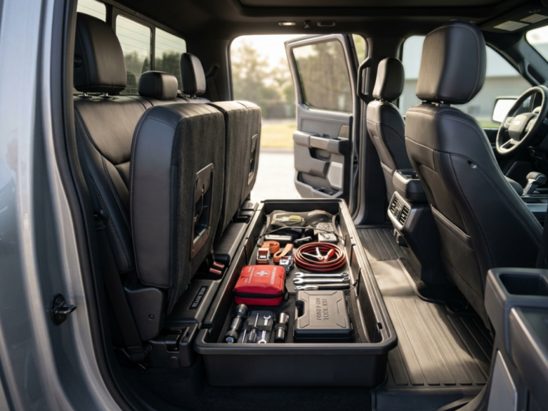 ford f150 underseat storage 2026 organizer truck rear seat storage box