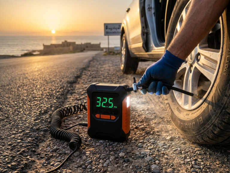 tire inflator portable 12V air compressor car tire pump SUV emergency inflator