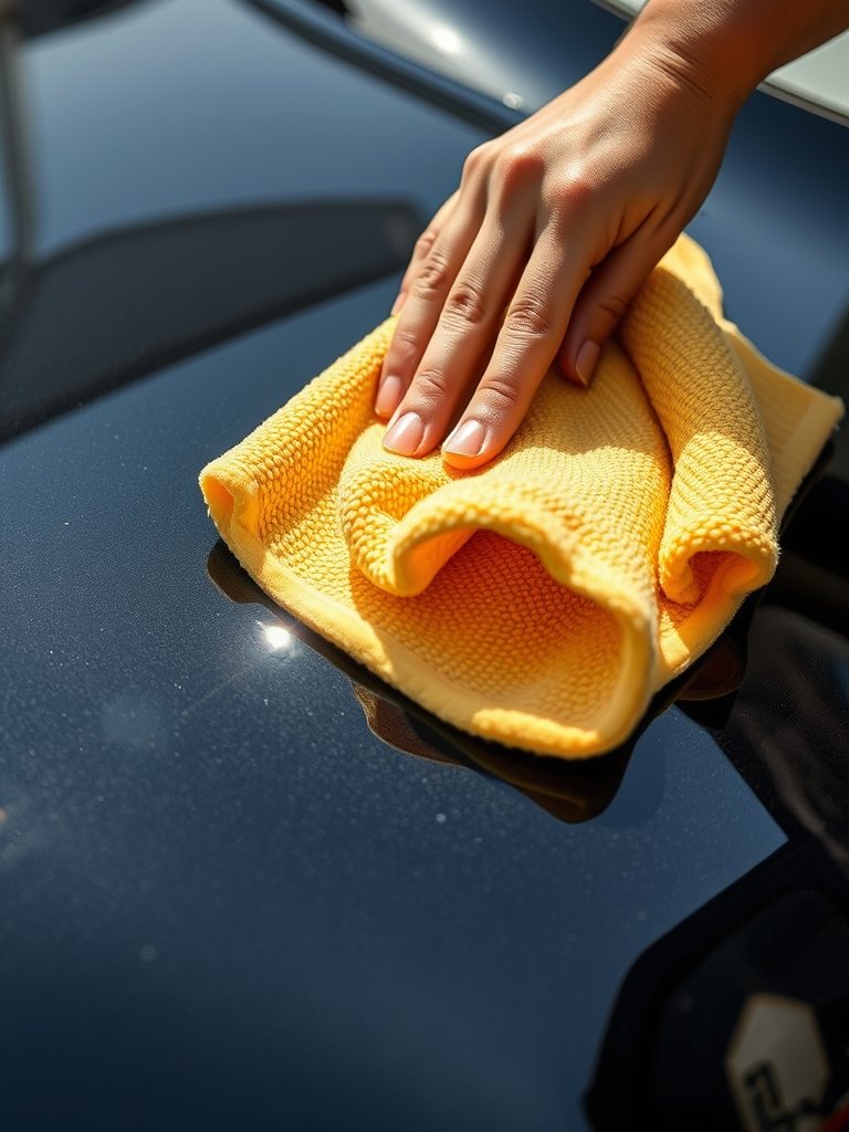 microfiber towels in action