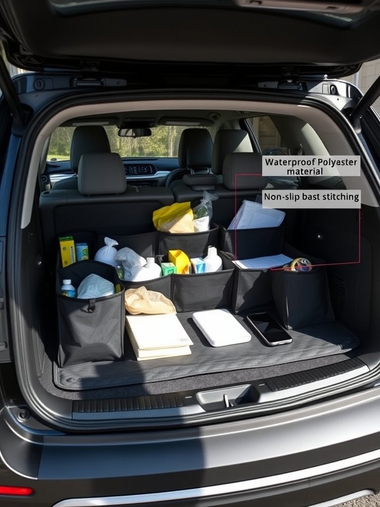 trunk organizer in action