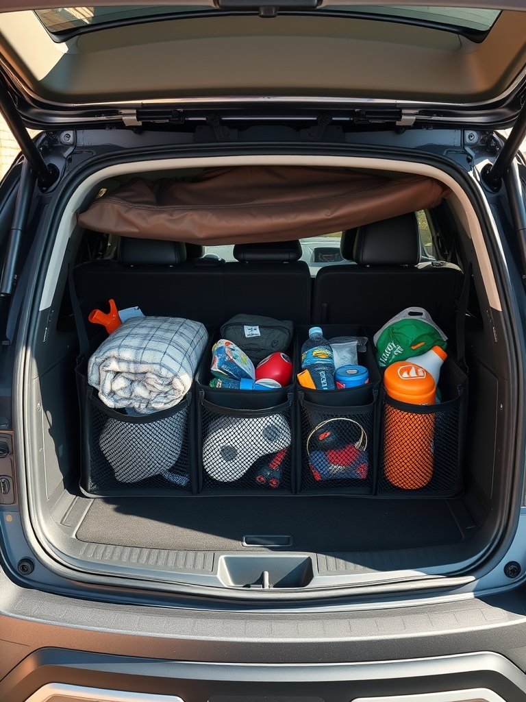 trunk organizer in action