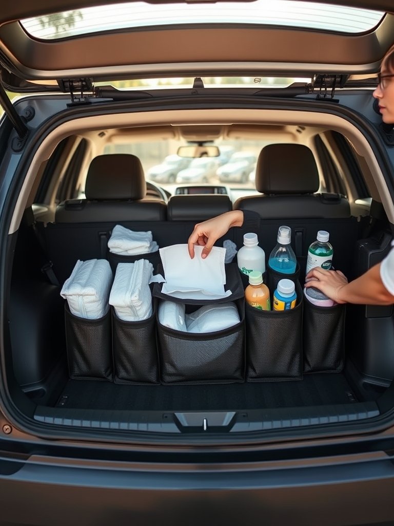 trunk organizer in action