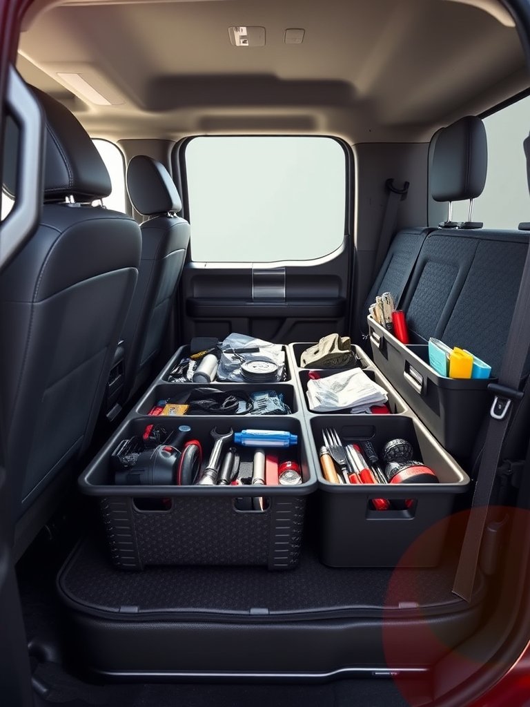 underseat storage in action