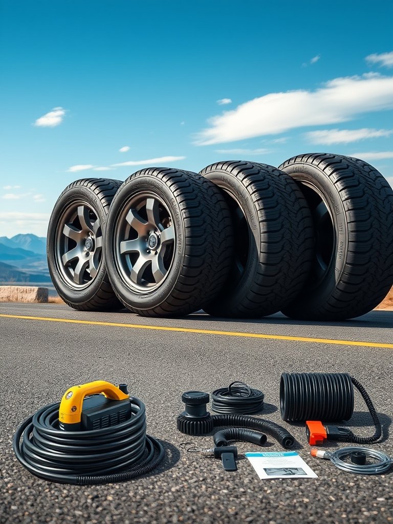 tire inflator portable 12V - Illustration 3